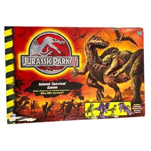 Jurassic Park III Island Survival Board Game 40197‎ Incomplete